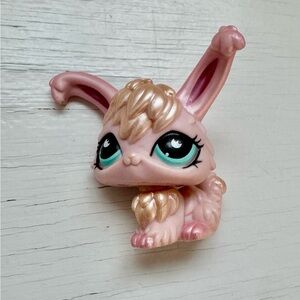 Littlest Pet Shop LPS 868 Pink Shimmer Bunny Rabbit Hasbro Collectible Toy